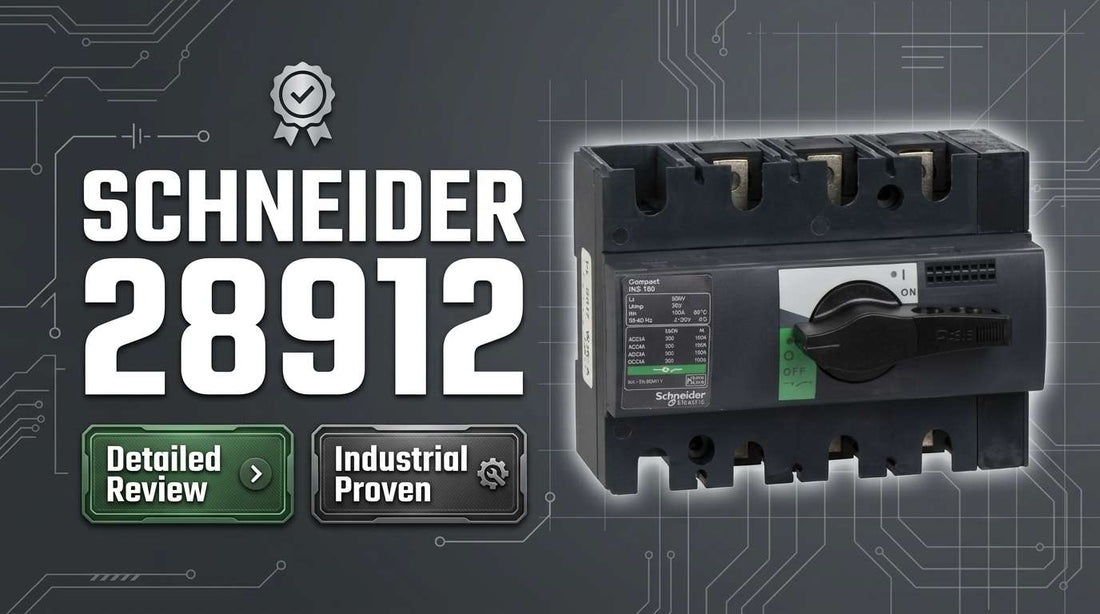 Schneider Electric 28912 Compact INS160 3-pole 160A switch-disconnector black rotary handle industrial switchboard