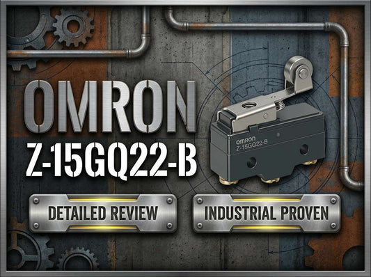 Omron Z-15GQ22-B Z Series general-purpose basic switch with roller plunger and screw terminals for industrial limit sensing