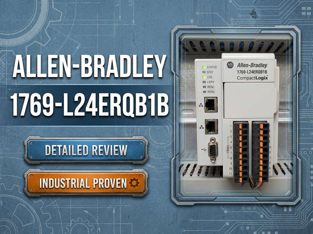 Allen-Bradley 1769-L24ER-QB1B CompactLogix 5370 L2 controller with embedded 24VDC digital I/O for OEM machine automation