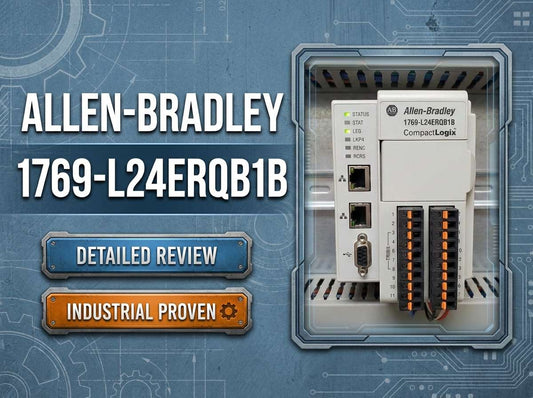 Allen-Bradley 1769-L24ER-QB1B CompactLogix 5370 L2 controller with embedded 24VDC digital I/O for OEM machine automation