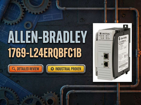 Allen-Bradley 1769-L24ER-QBFC1B CompactLogix 5370 L2 packaged controller with dual EtherNet/IP ports for small machine automation