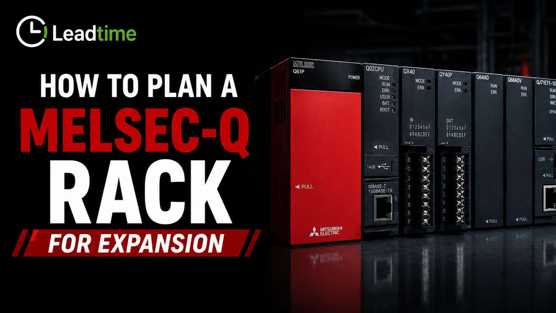 Mitsubishi Electric MELSEC System Q modular PLC rack with extension base units and QCPU modules for industrial automation expansion