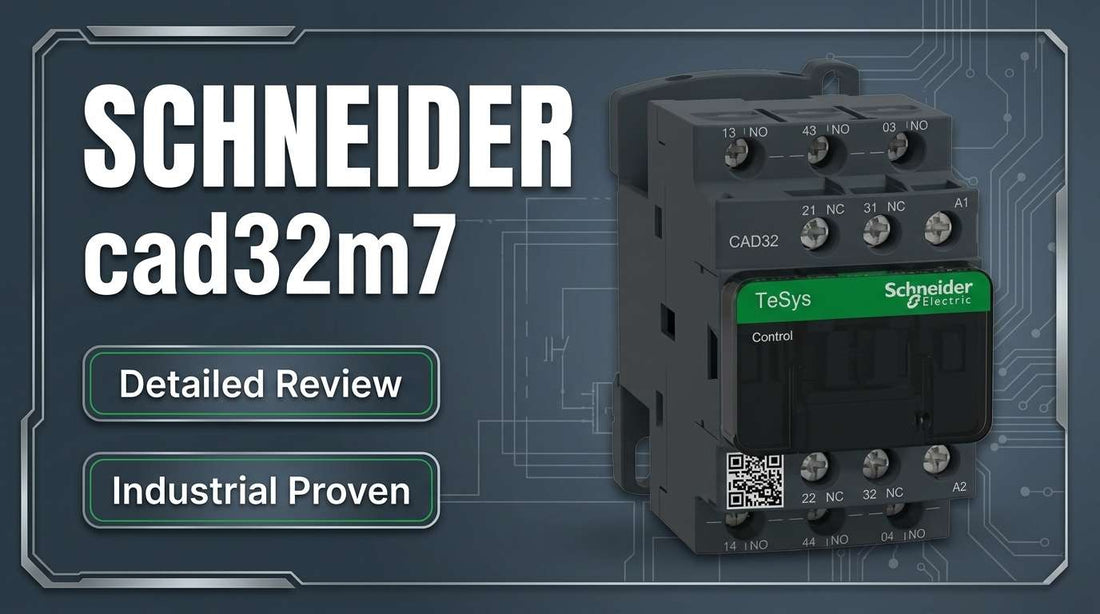 Schneider Electric CAD32M7 TeSys Deca control relay 3 NO 2 NC 220V AC DIN rail mount industrial panel