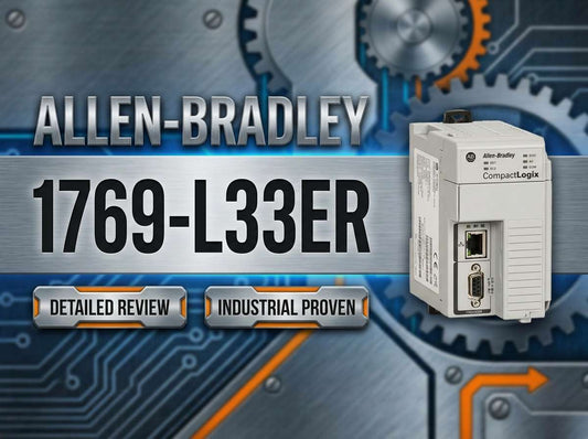 Allen-Bradley 1769-L33ER CompactLogix 5370 L3 controller with dual EtherNet/IP ports for OEM machine and cell-level automation