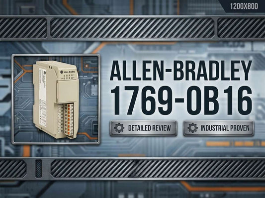 Allen-Bradley 1769-OB16 CompactLogix 16-point 24V DC sourcing digital output module for industrial panel installation