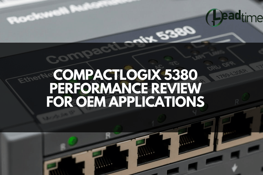 Allen Bradley CompactLogix 5380 PLC installed in industrial automation control panel