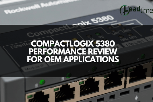 Allen Bradley CompactLogix 5380 PLC installed in industrial automation control panel