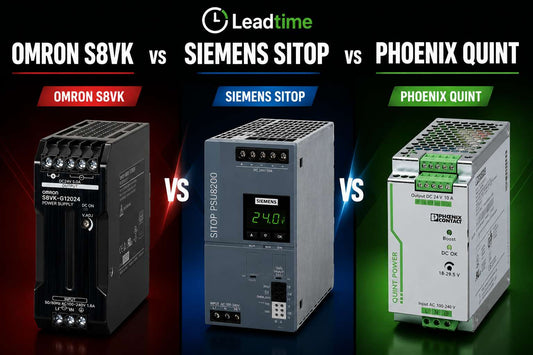 Omron S8VK vs Siemens SITOP vs Phoenix QUINT POWER 24V DIN rail power supplies compared for industrial control panels