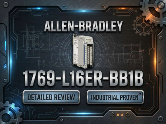 Allen-Bradley 1769-L16ER-BB1B CompactLogix 5370 L1 controller with dual EtherNet/IP ports and POINT I/O expansion for small machine automation
