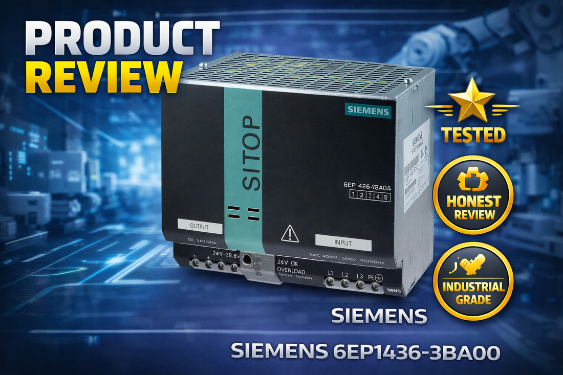 Siemens 6EP1436-3BA00 SITOP Modular stabilized power supply 24VDC 20A DIN rail mounted industrial control panel