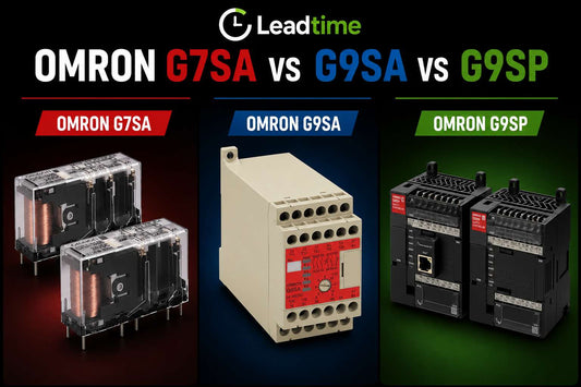 Omron G7SA G9SA G9SP safety relays and safety controller side-by-side comparison for machine safety applications