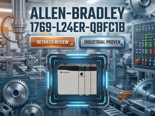 Allen-Bradley 1769-L24ER-QBFC1B CompactLogix 5370 L2 controller with embedded DC digital and analog I/O for machine control