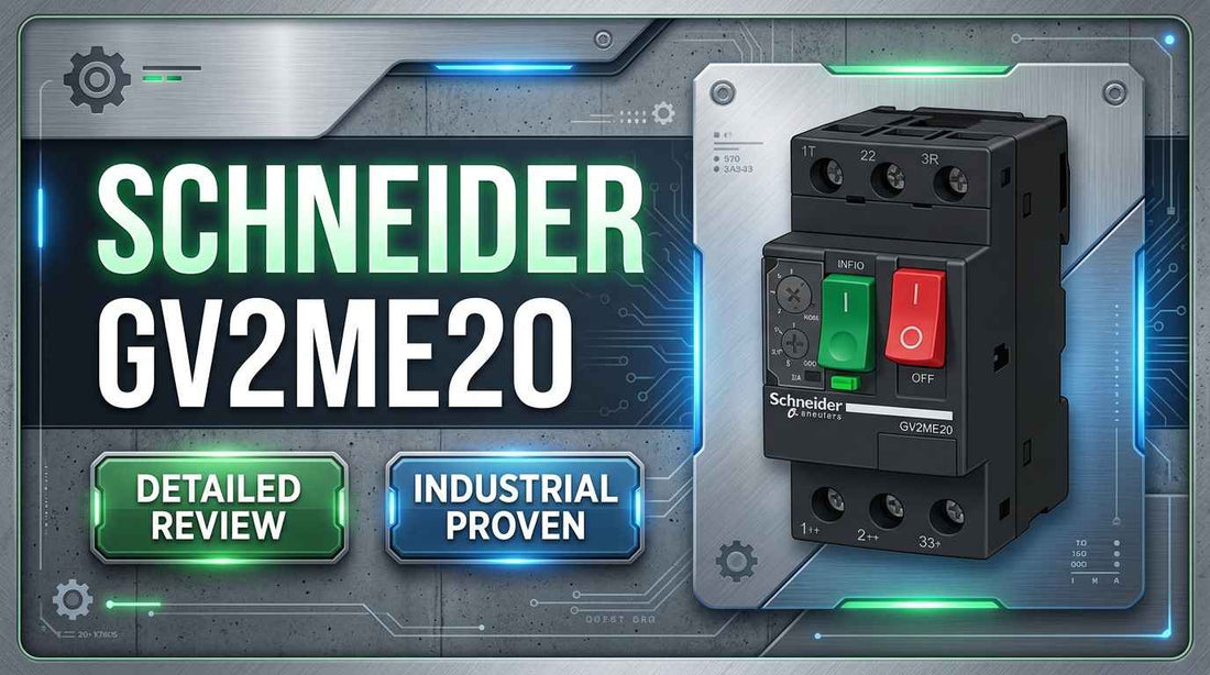 Schneider Electric GV2ME20 TeSys Deca 3-pole manual motor starter and protector for 3-phase motor control panels