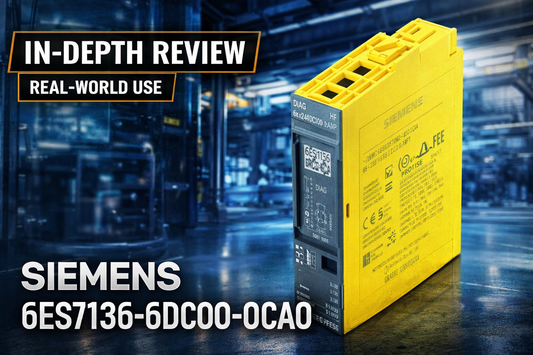 Siemens 6ES7136-6DC00-0CA0 F-DQ 8x24VDC 0.5A fail-safe digital output module for ET 200SP safety systems