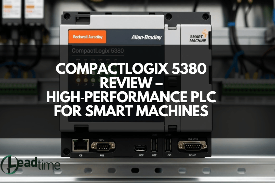 Allen Bradley CompactLogix 5380 PLC module integrated in an industrial automation control panel