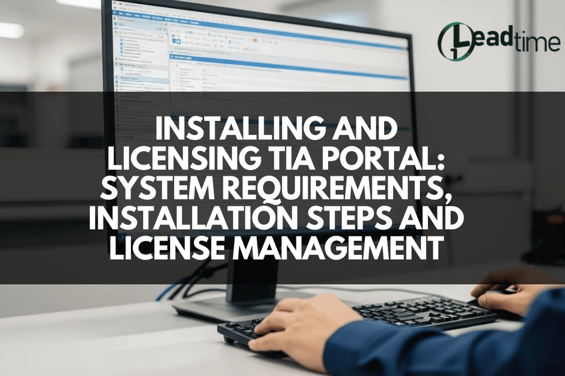 Siemens TIA Portal software interface on engineering workstation screen