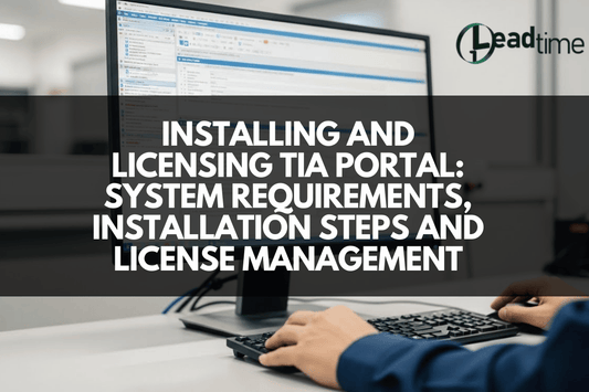Siemens TIA Portal software interface on engineering workstation screen