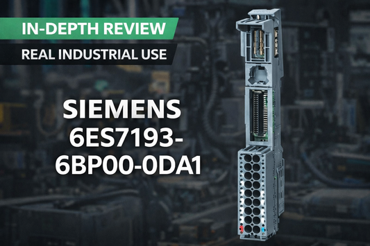 Siemens 6ES7193-6BP00-0DA1 SIMATIC ET 200SP BU type A1 base unit with push-in terminals for distributed I/O systems