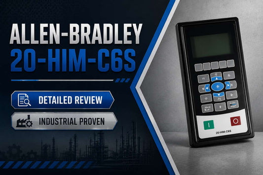 Allen-Bradley 20-HIM-C6S PowerFlex Remote Enhanced HIM IP66 NEMA 4X door-mounted keypad for industrial drive panels
