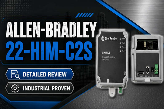 Allen-Bradley 22-HIM-C2S remote PowerFlex 4-Class Human Interface Module with IP66 NEMA 4X12 sealed enclosure for panel-door VFD access