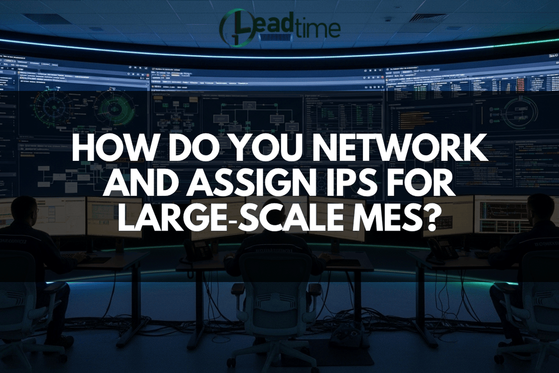 Industrial MES network topology diagram
